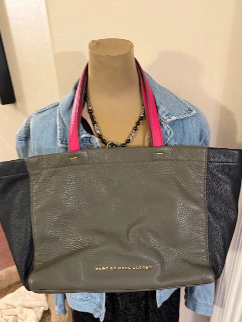 Marc Jacobs What the T min tote color block leather
